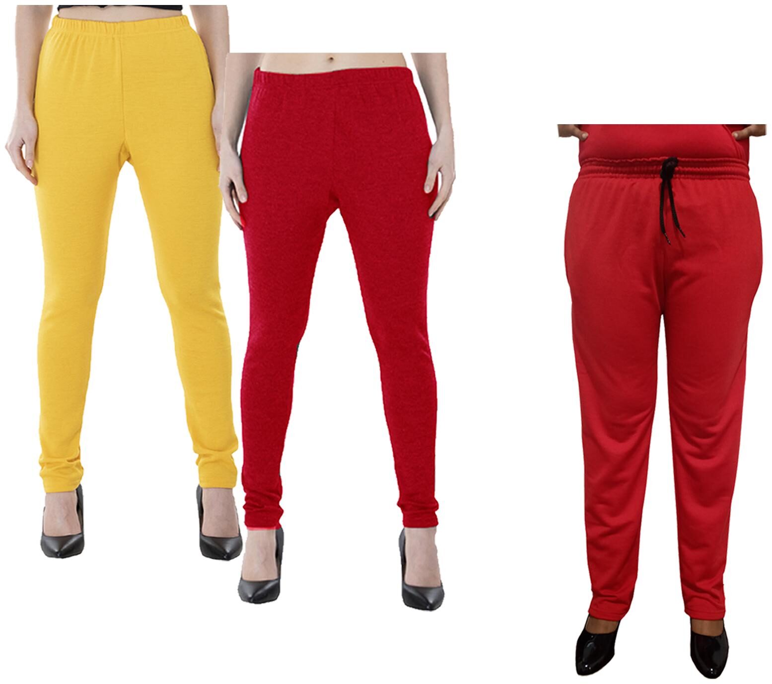 

Indiweaves Women Regular fit Fleece Solid Track pants - Multi