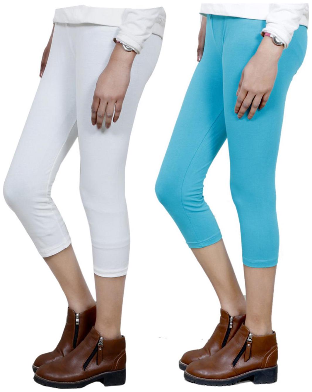 

IndiWeaves Women Cotton Capri Combo-2