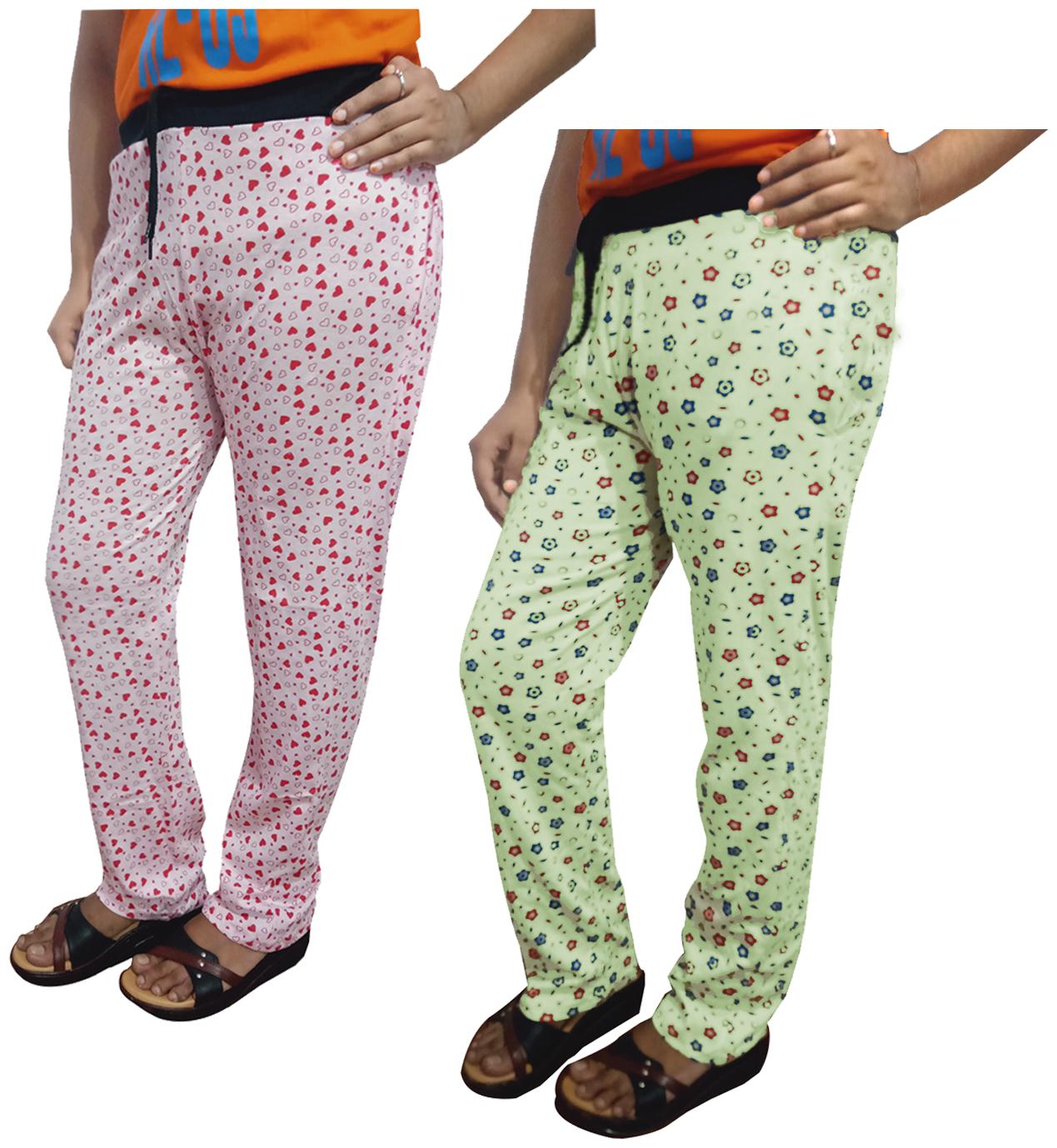 

Indiweaves Women Regular fit Cotton Printed Track pants - Multi