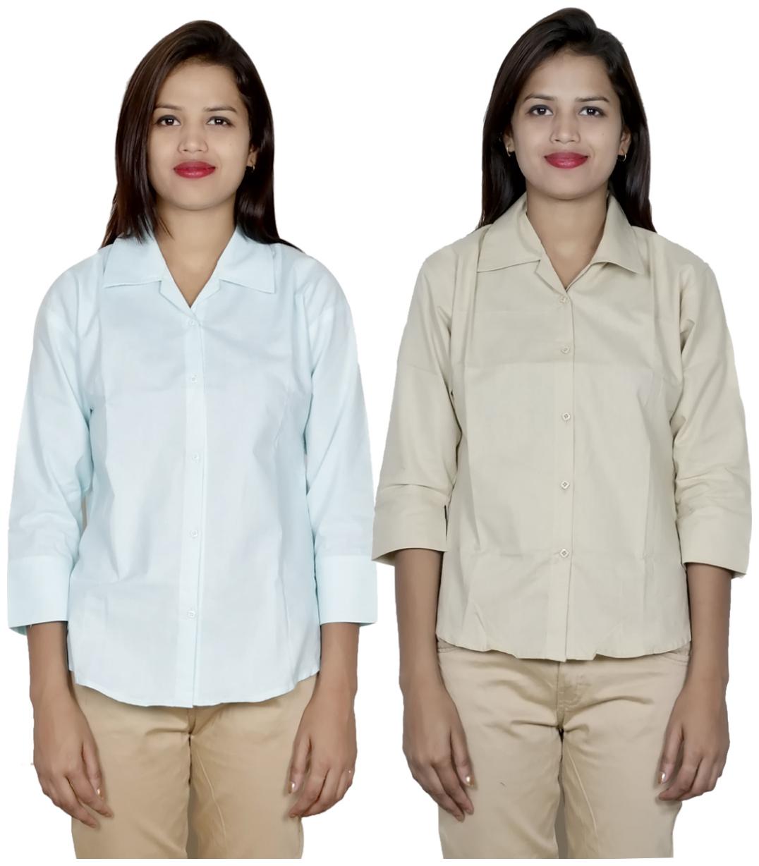 

Indiweaves Women Multi Solid Regular Fit Shirt
