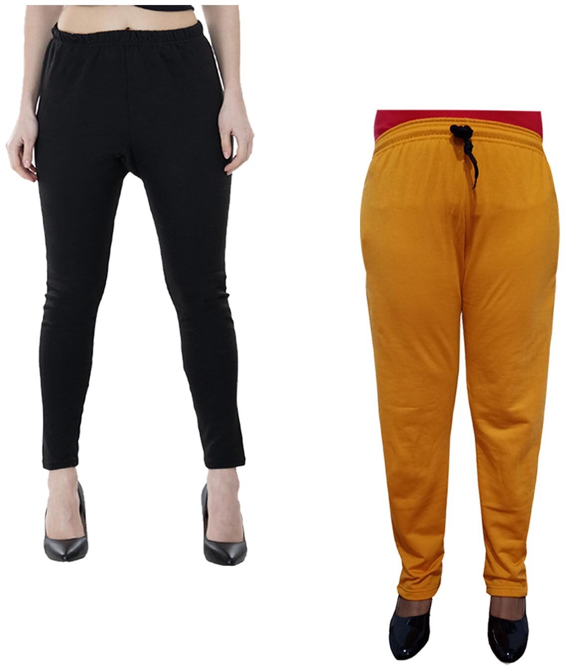 

Indiweaves Women Regular fit Fleece Solid Track pants - Multi