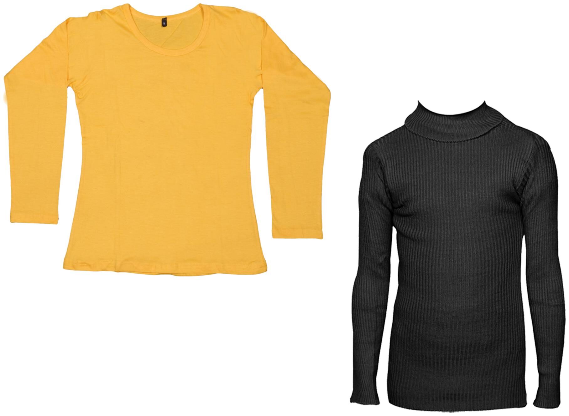 

Indiweaves Women Yellow Regular fit Round neck Cotton T shirt
