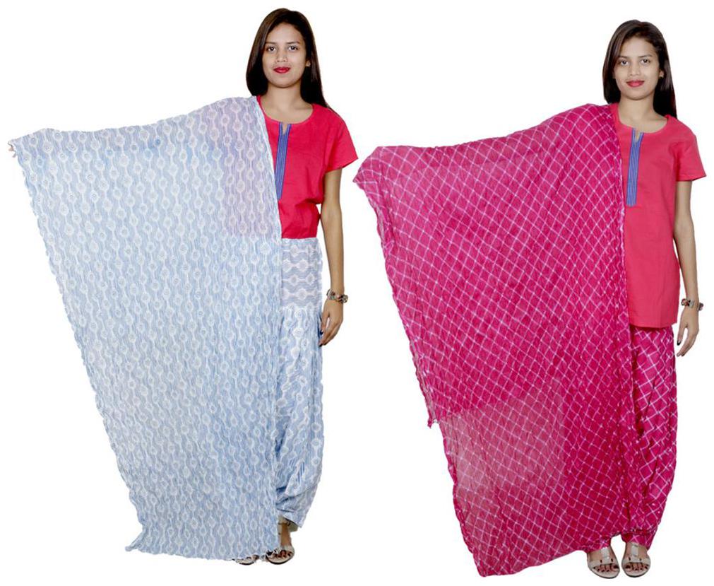 

Indiweaves Cotton Patiala Salwar With Dupatta Combo