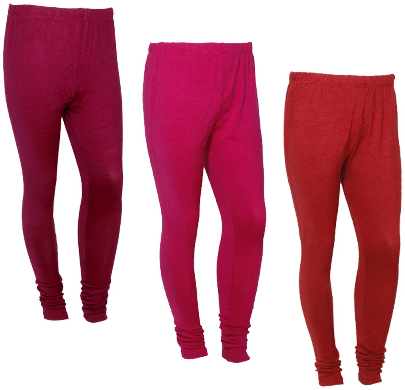 

IndiWeaves Women Warm Wollen Lycra Legging (Pack of 3)