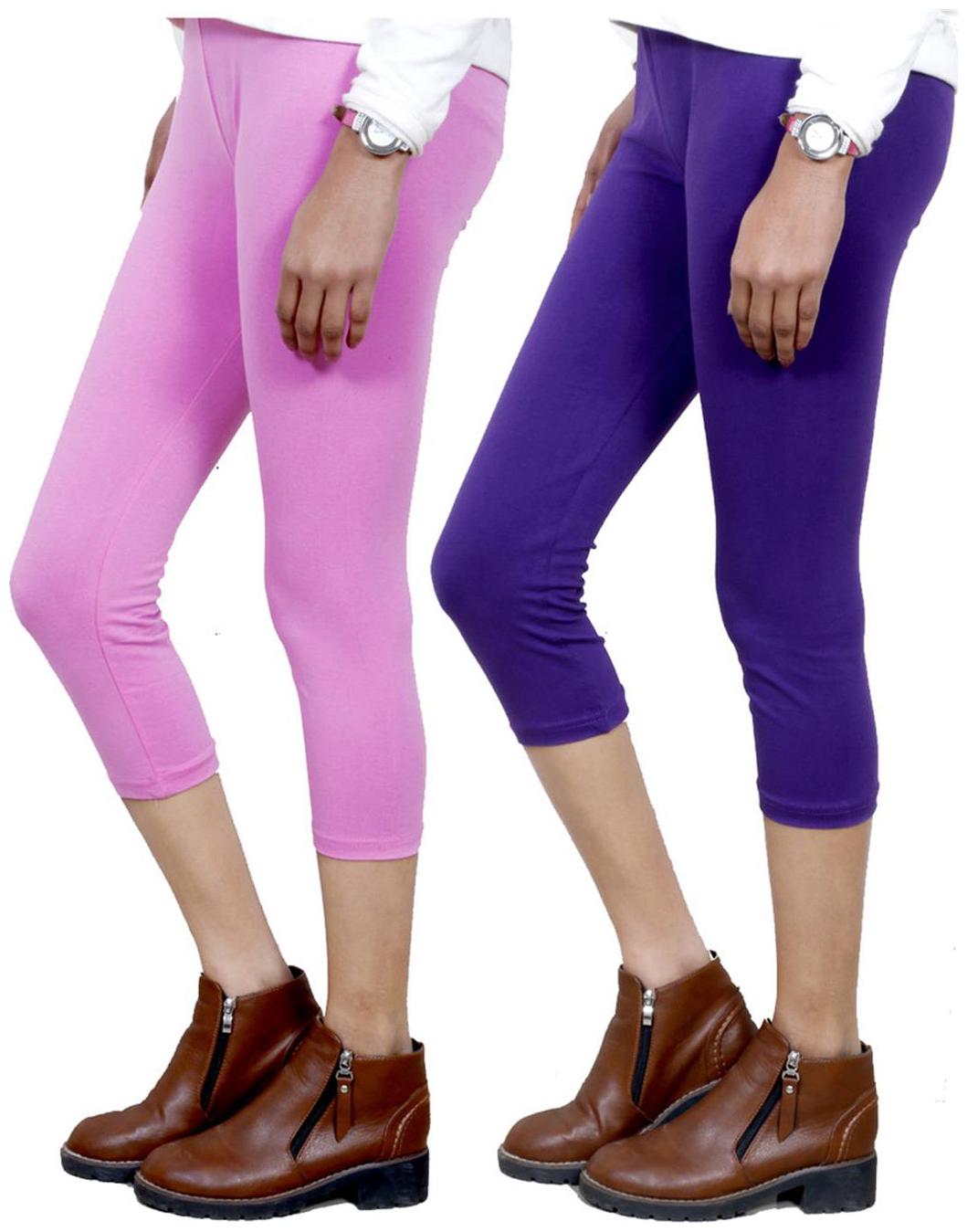 

IndiWeaves Women Cotton Capri Combo-2
