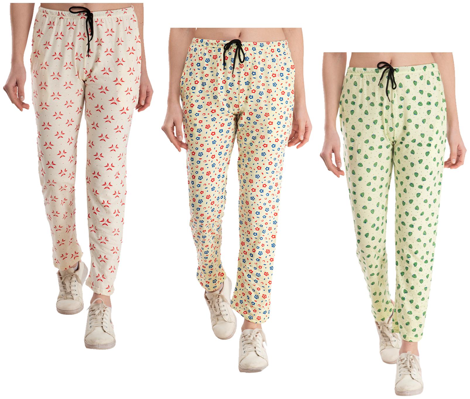 

Indiweaves Women Regular fit Cotton Printed Track pants - Multi