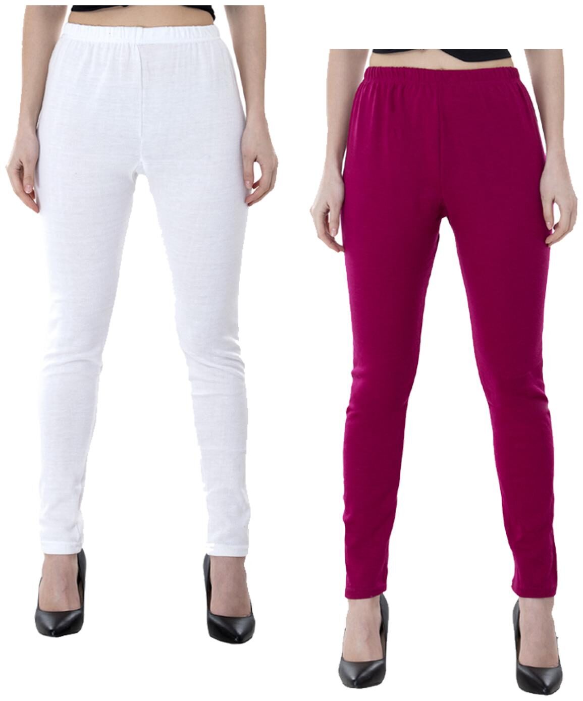 

IndiWeaves Women Warm Wollen Lycra Legging (Pack of 2)