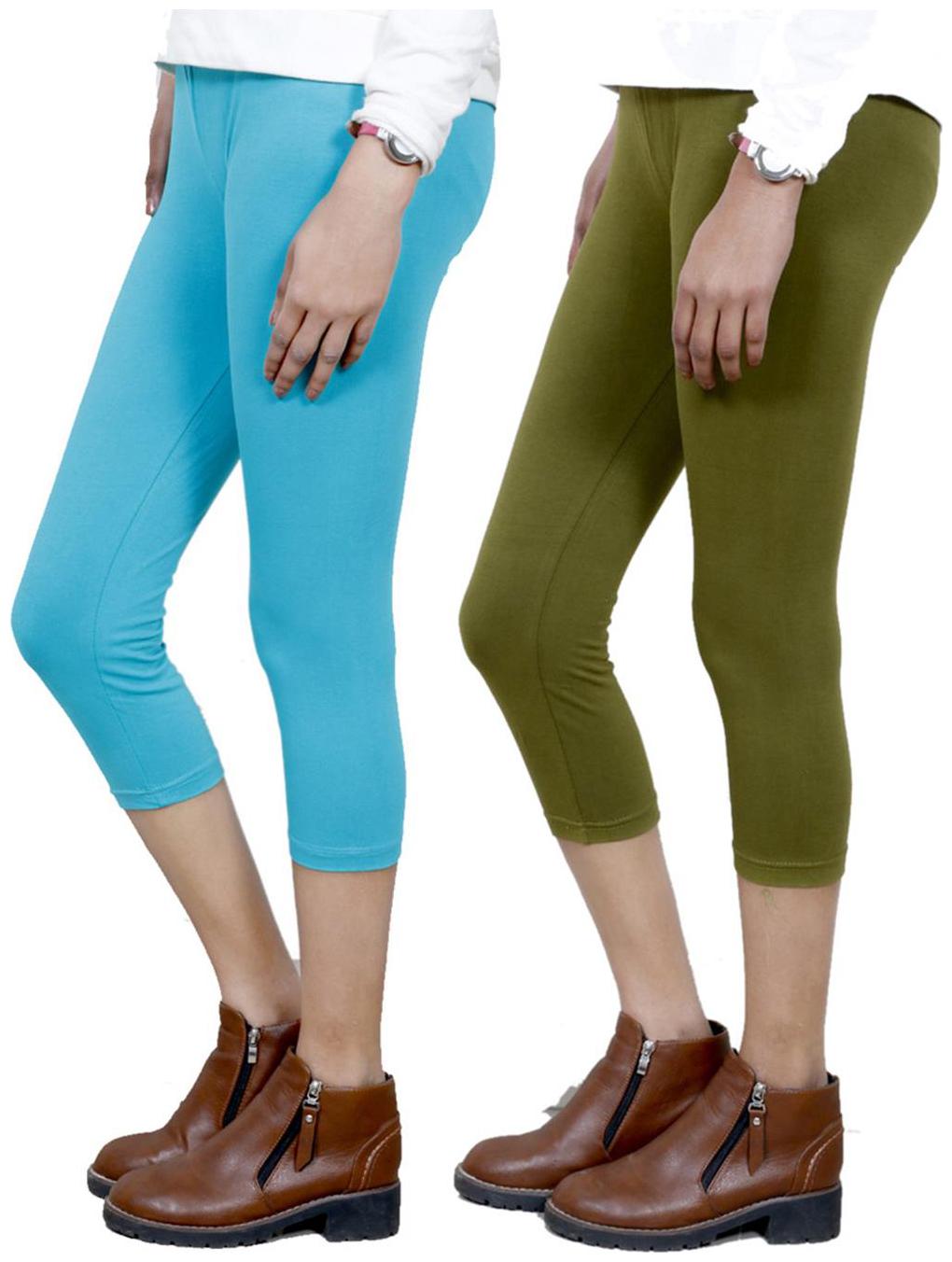 

IndiWeaves Women Cotton Capri Combo-2