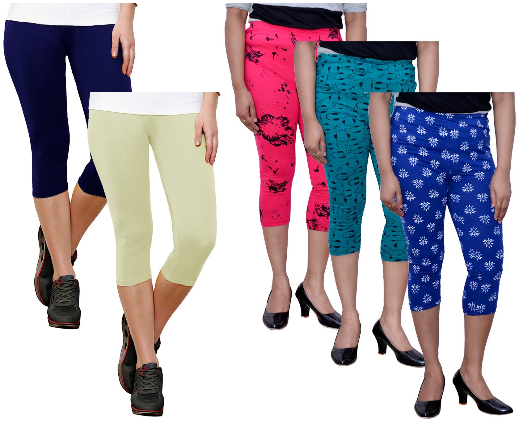 

Indiweaves Women Printed Regular capri - Multi