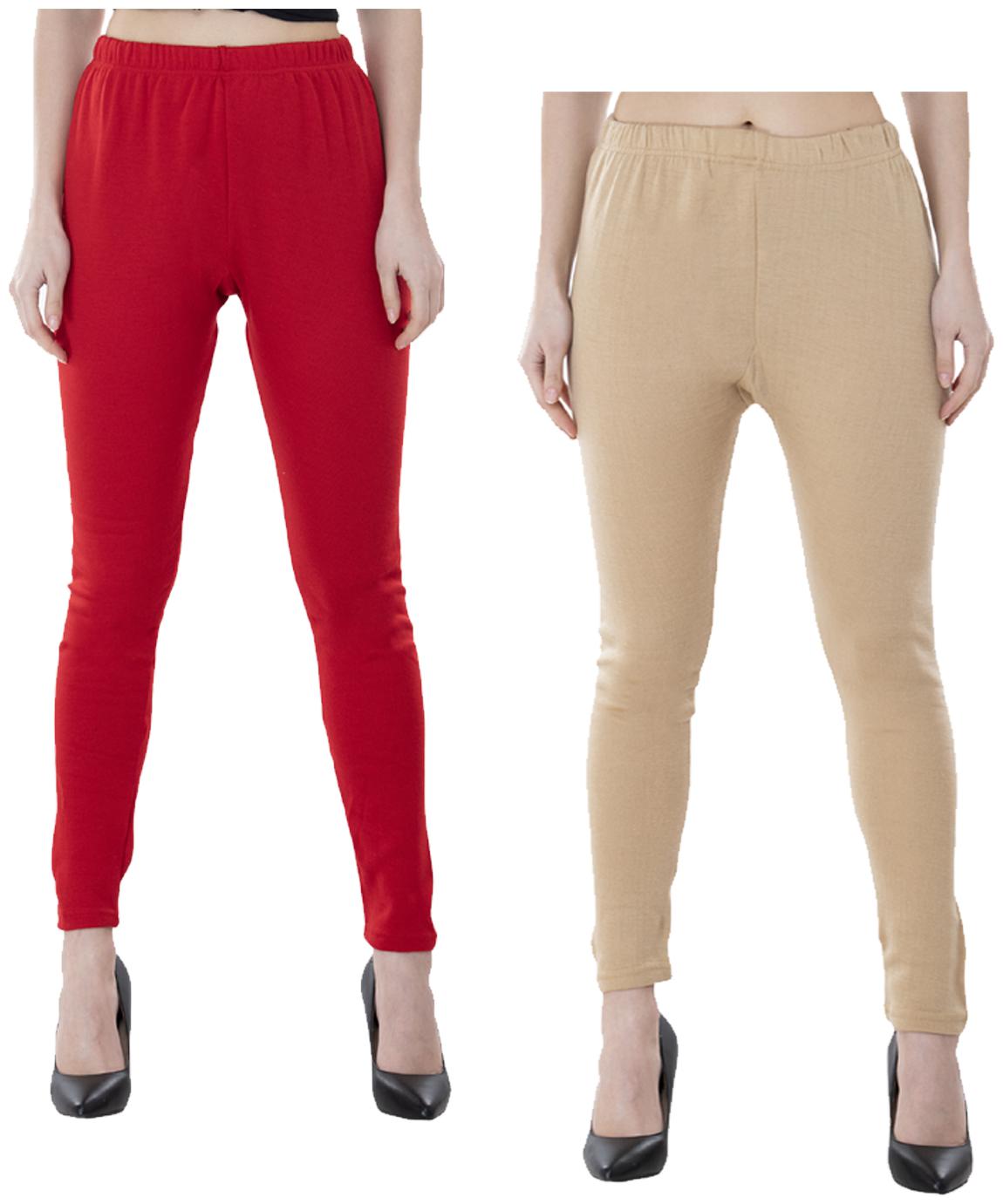 

IndiWeaves Women Warm Wollen Lycra Legging (Pack of 2)
