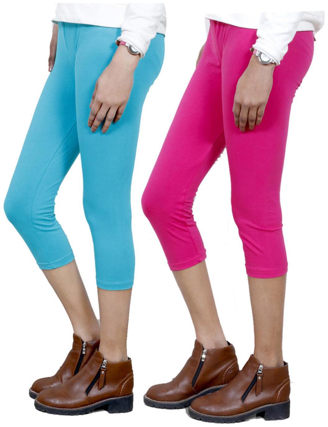 

IndiWeaves Women Cotton Capri Combo-2