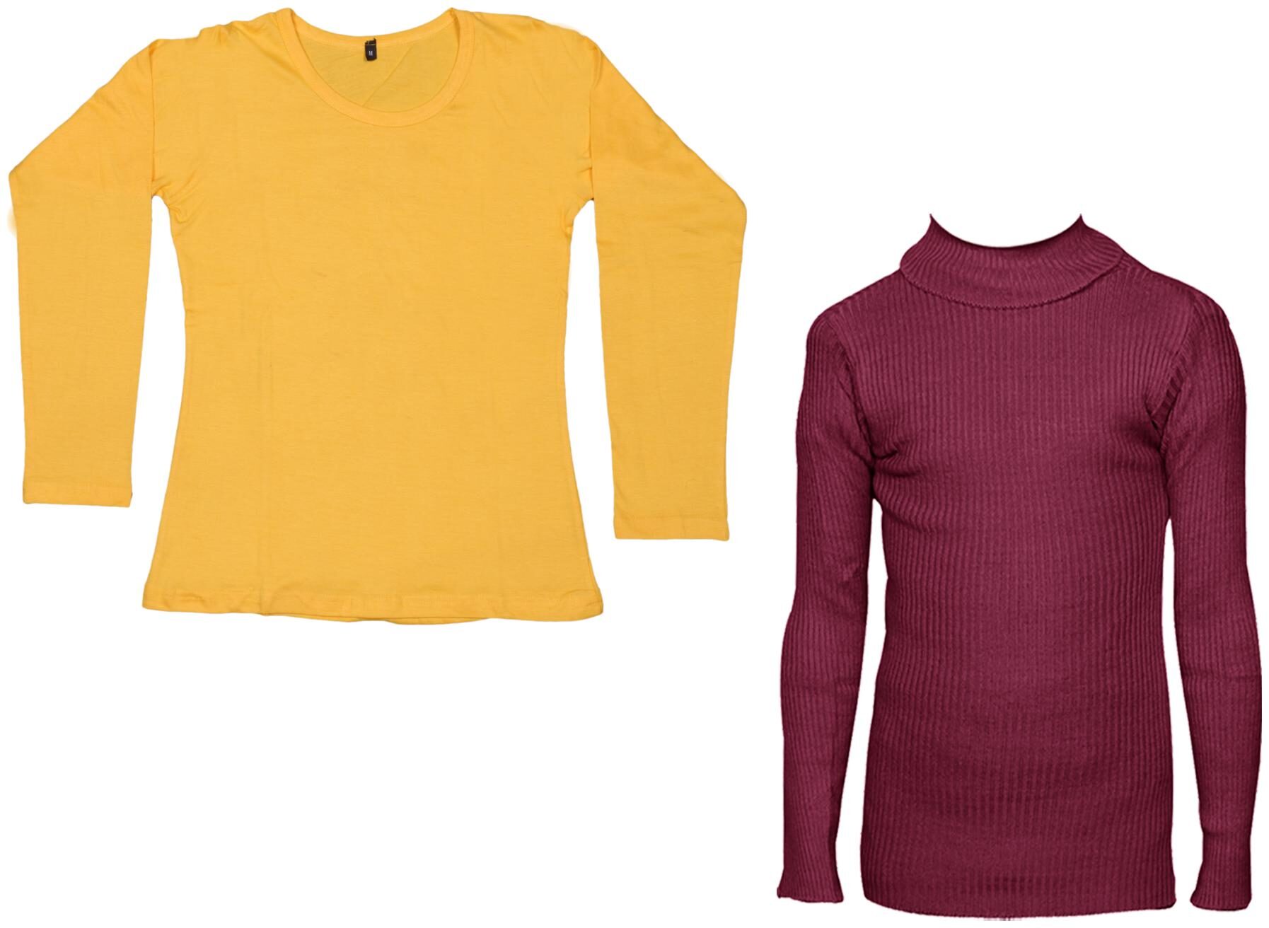 

Indiweaves Women Yellow Regular fit Round neck Cotton T shirt
