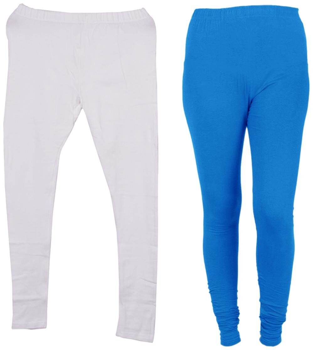 

IndiWeaves Women 1 Warm Wollen and 1 Cotton Lycra Tights (Set of- 2)