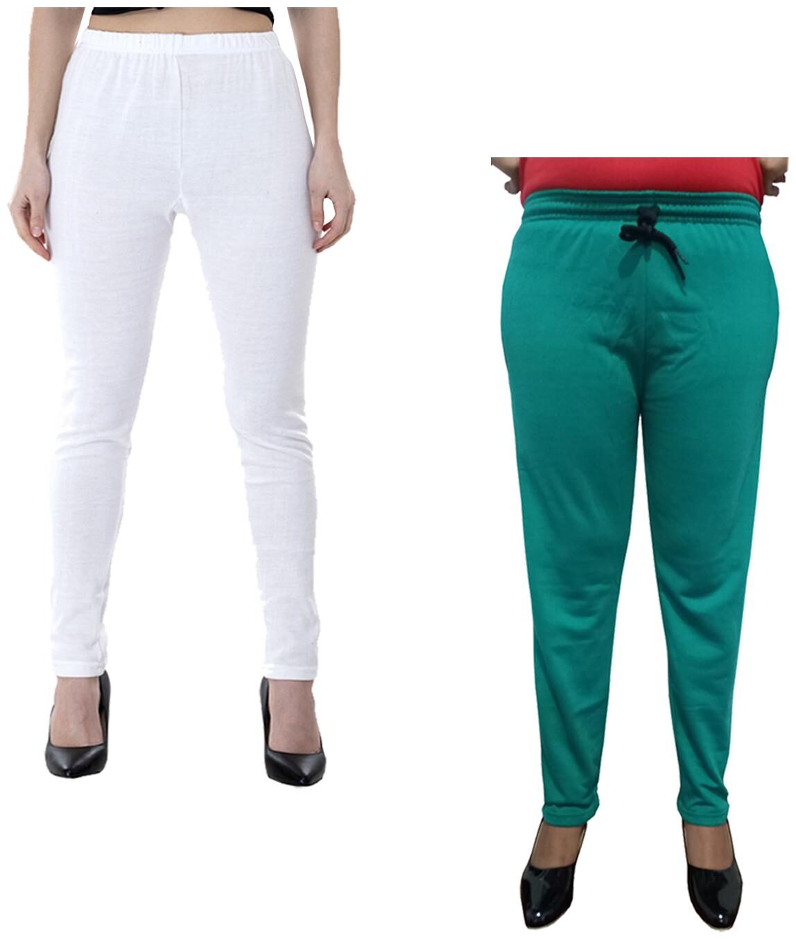 

Indiweaves Women Regular fit Fleece Solid Track pants - Multi