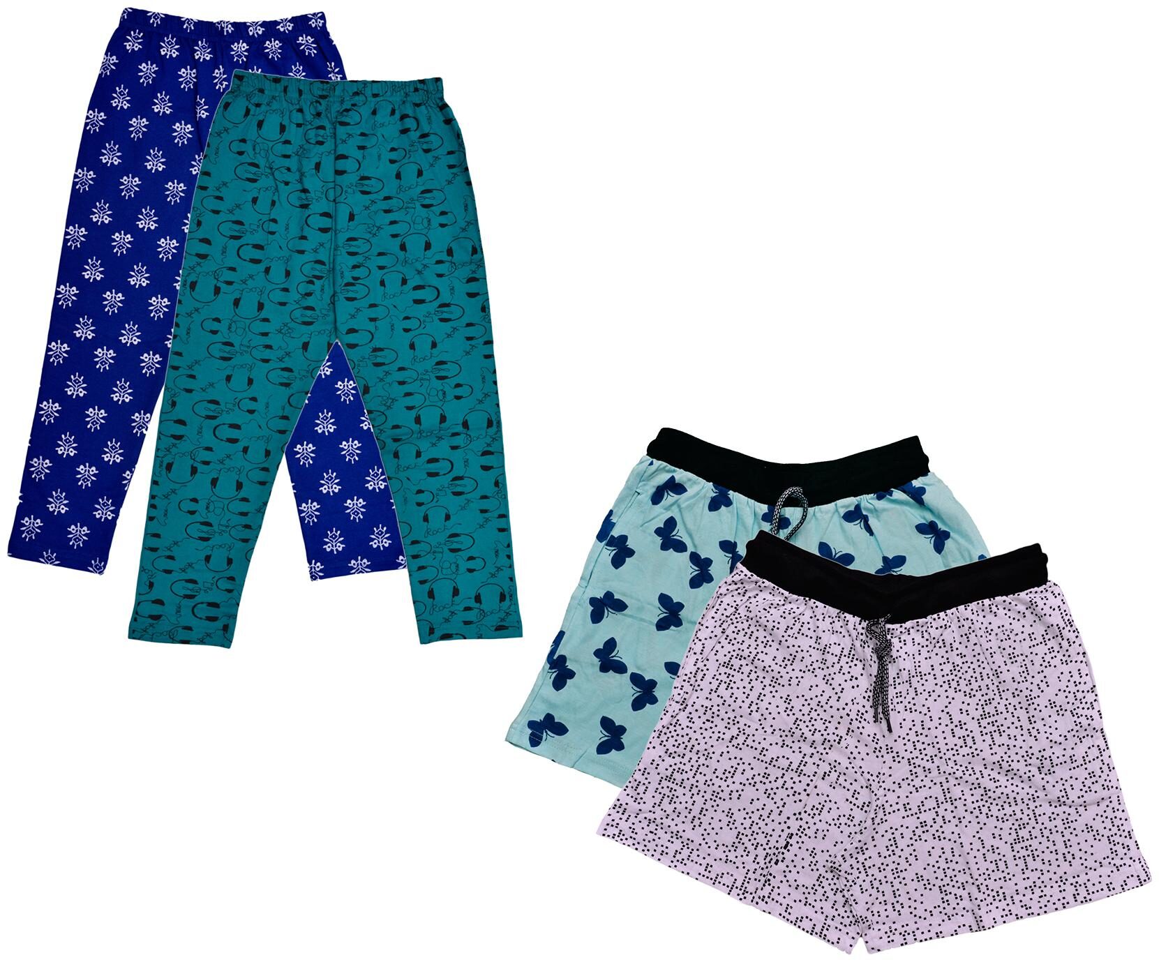

Indiweaves Women Printed Regular shorts - Multi