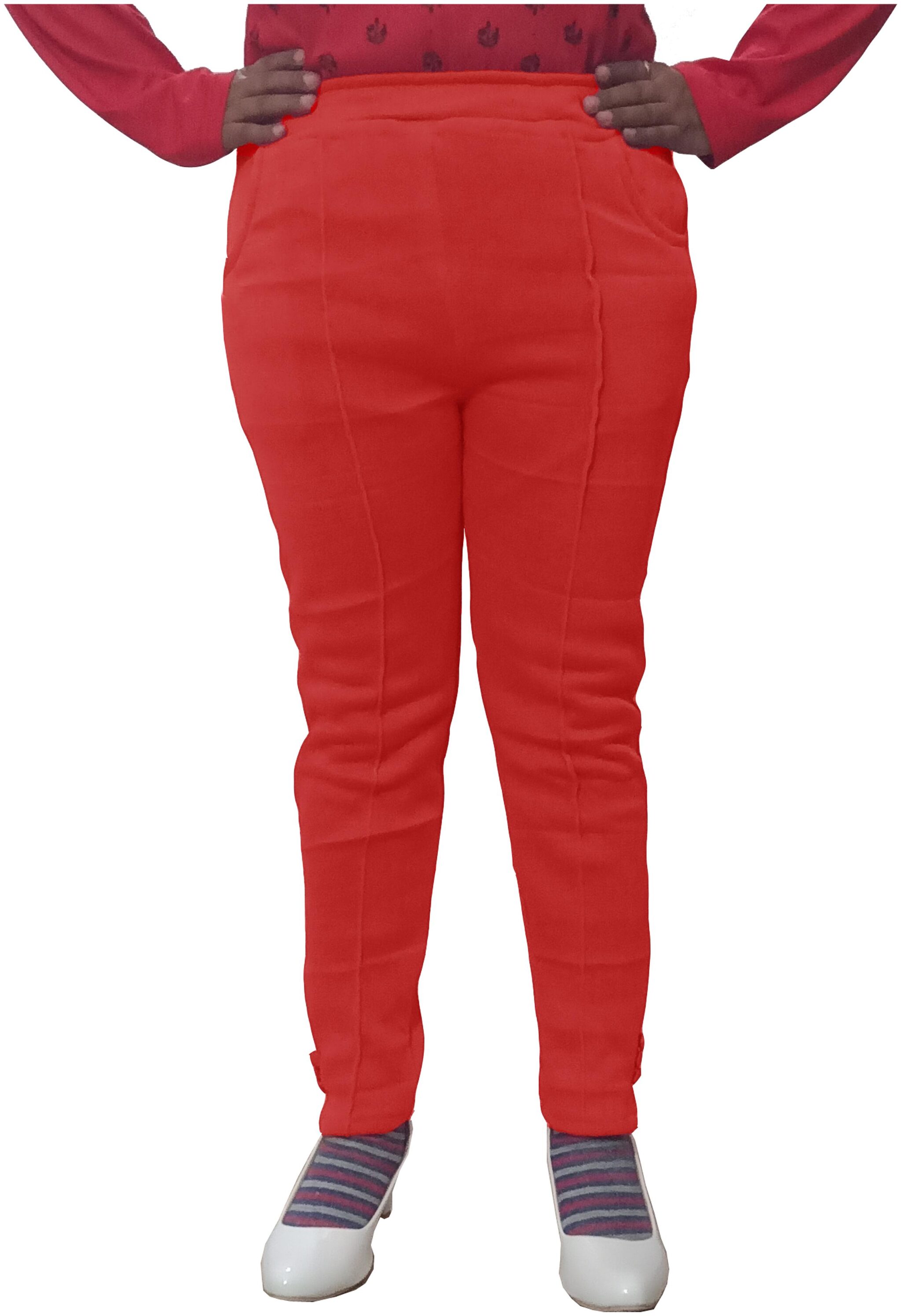 

Indiweaves Women Red Regular fit Regular trousers