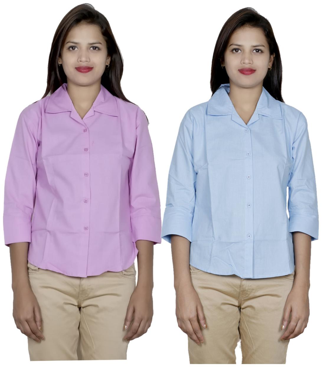 

Indiweaves Women Beige Solid Regular Fit Shirt