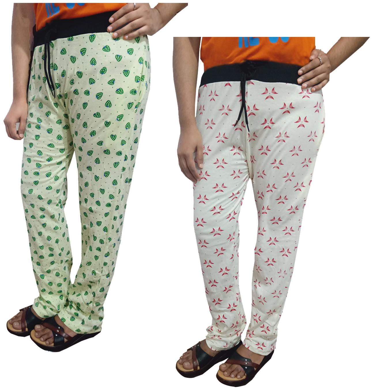 

Indiweaves Women Regular fit Cotton Printed Track pants - Multi