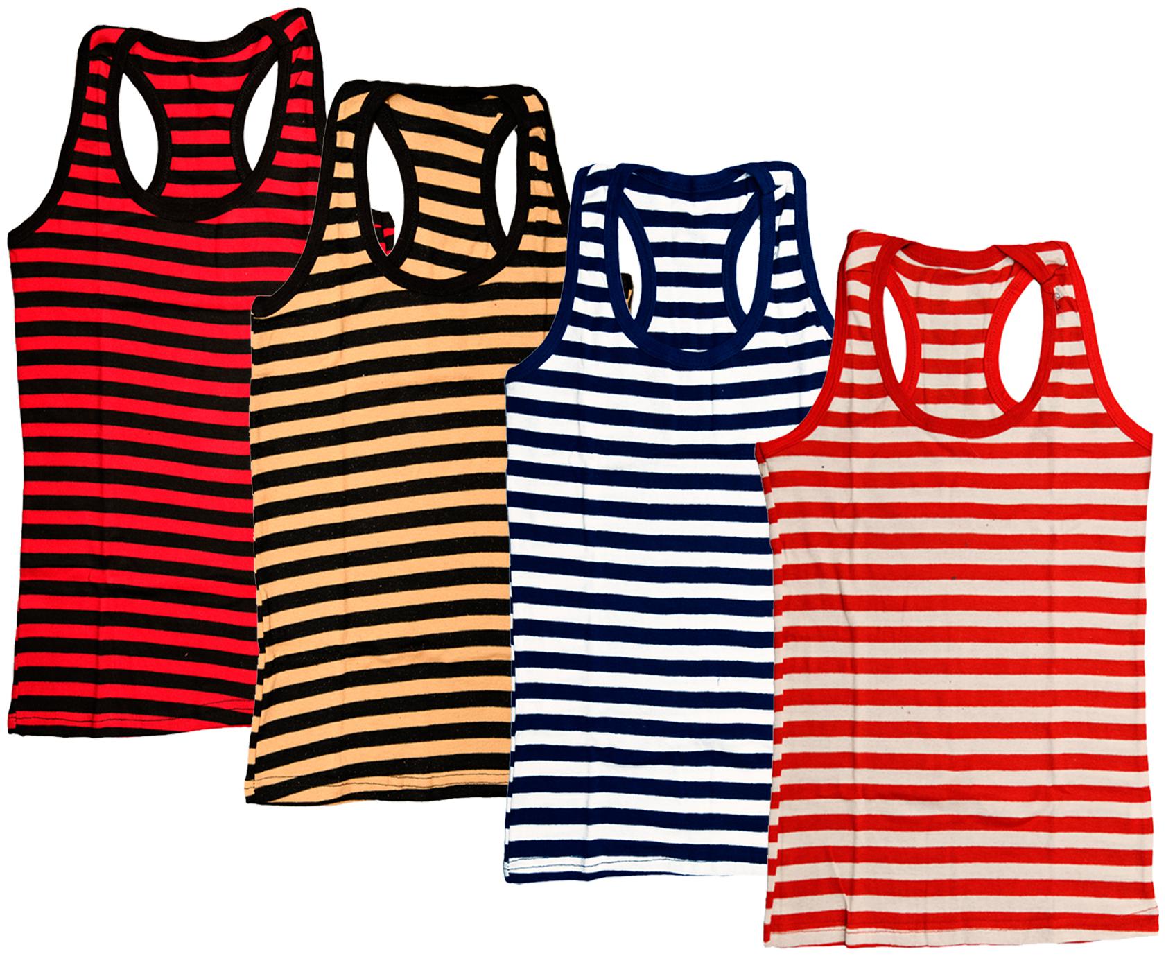 

Indiweaves Women Multi Regular fit U neck Cotton Tank top
