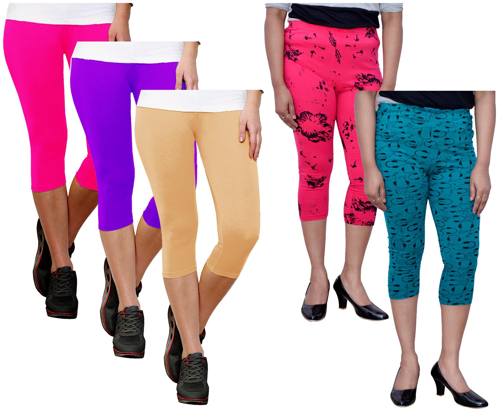 

Indiweaves Women Printed Regular capri - Multi