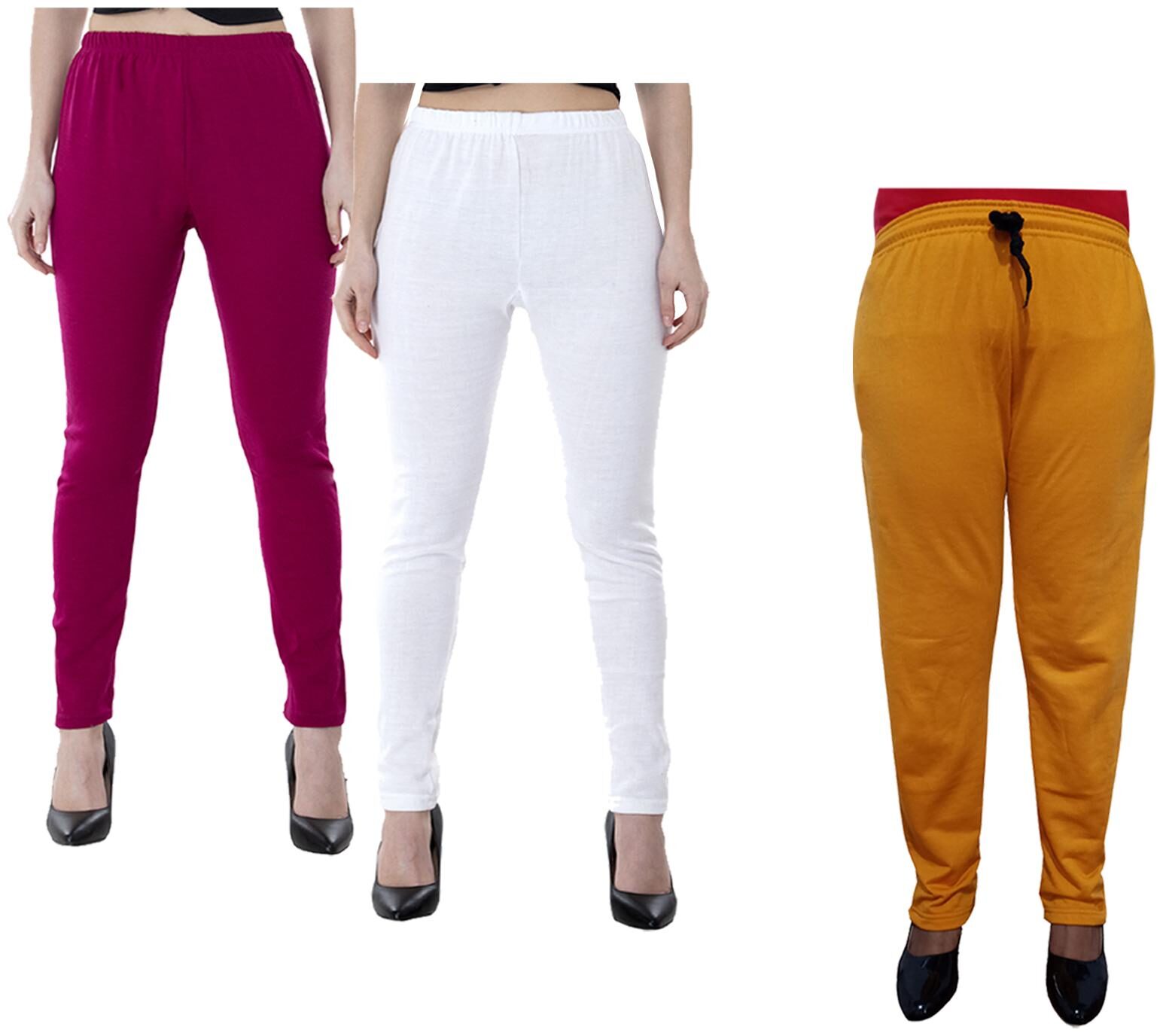 

Indiweaves Women Regular fit Fleece Solid Track pants - Multi