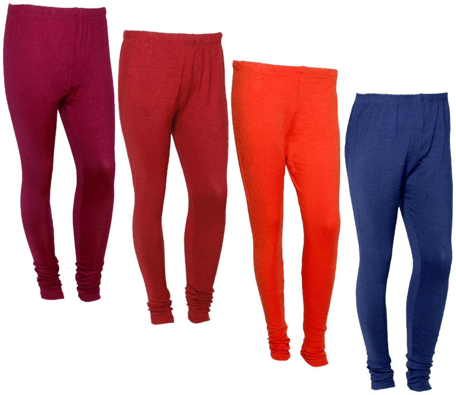 

IndiWeaves Women Warm Wollen Lycra Legging (Pack of 4)