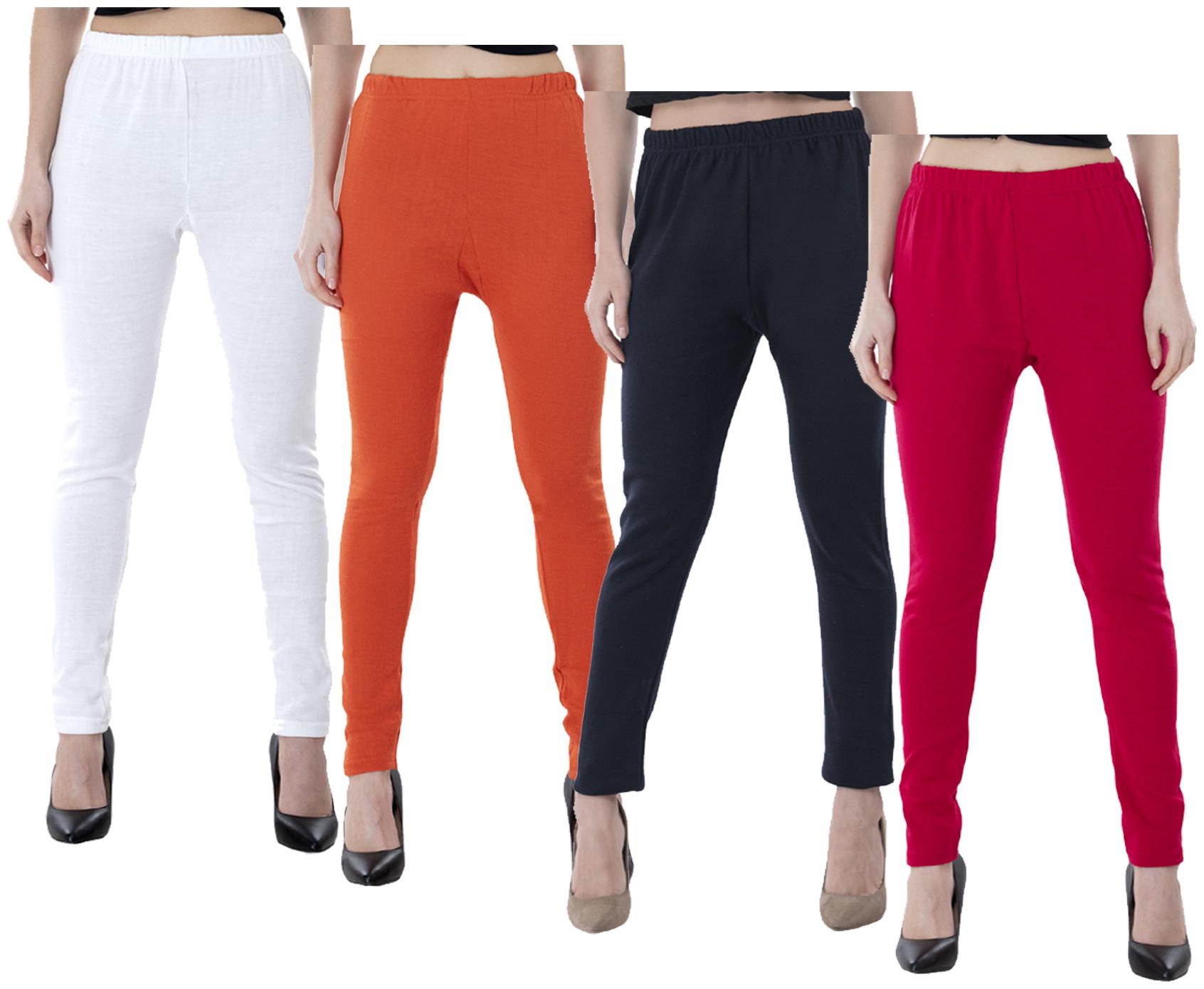 

IndiWeaves Women Warm Wollen Lycra Legging (Pack of 4)
