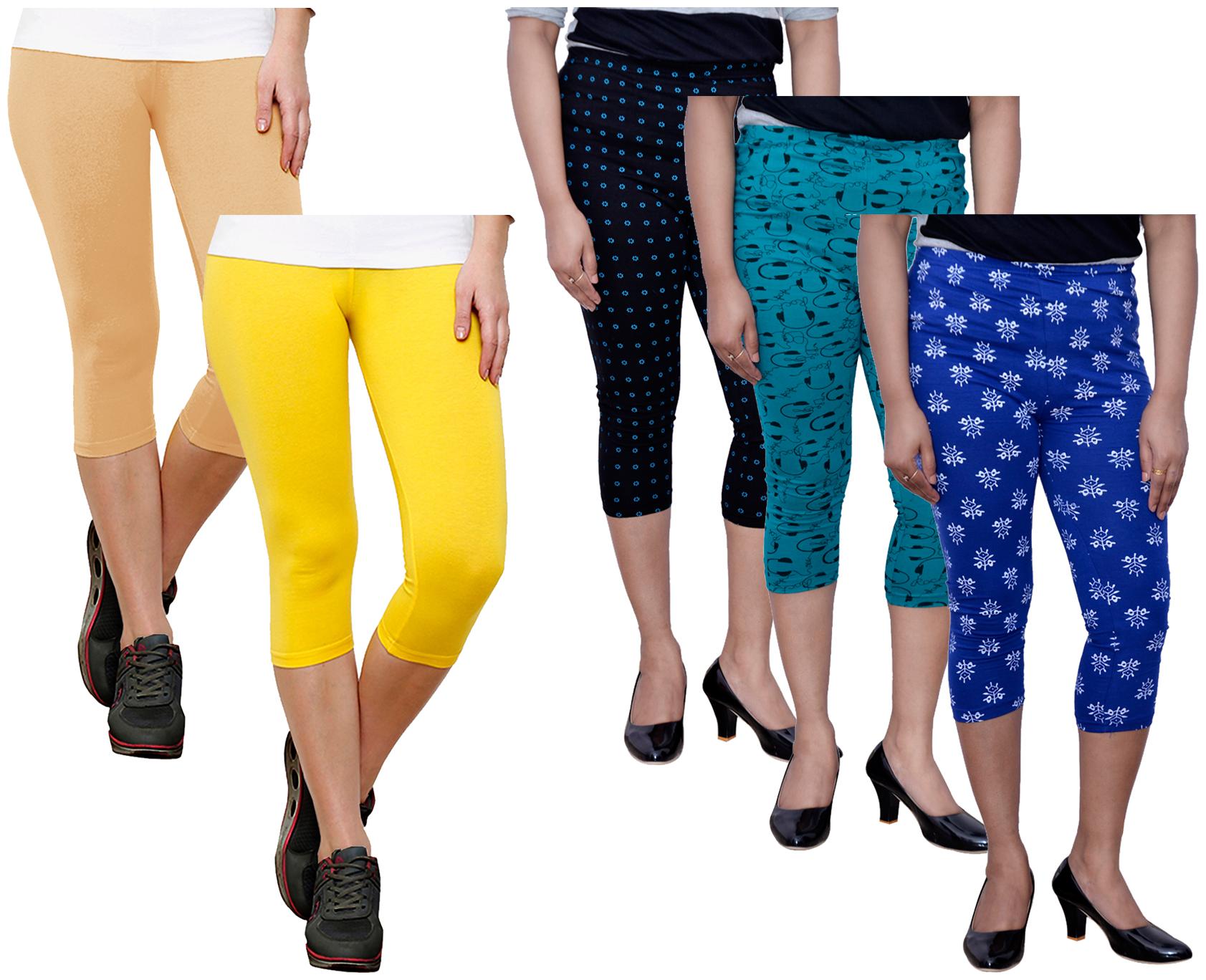 

Indiweaves Women Printed Regular capri - Multi