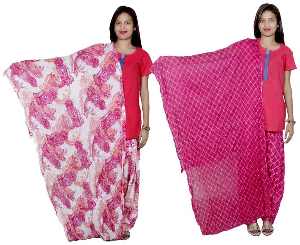 

Indiweaves Cotton Patiala Salwar With Dupatta Combo