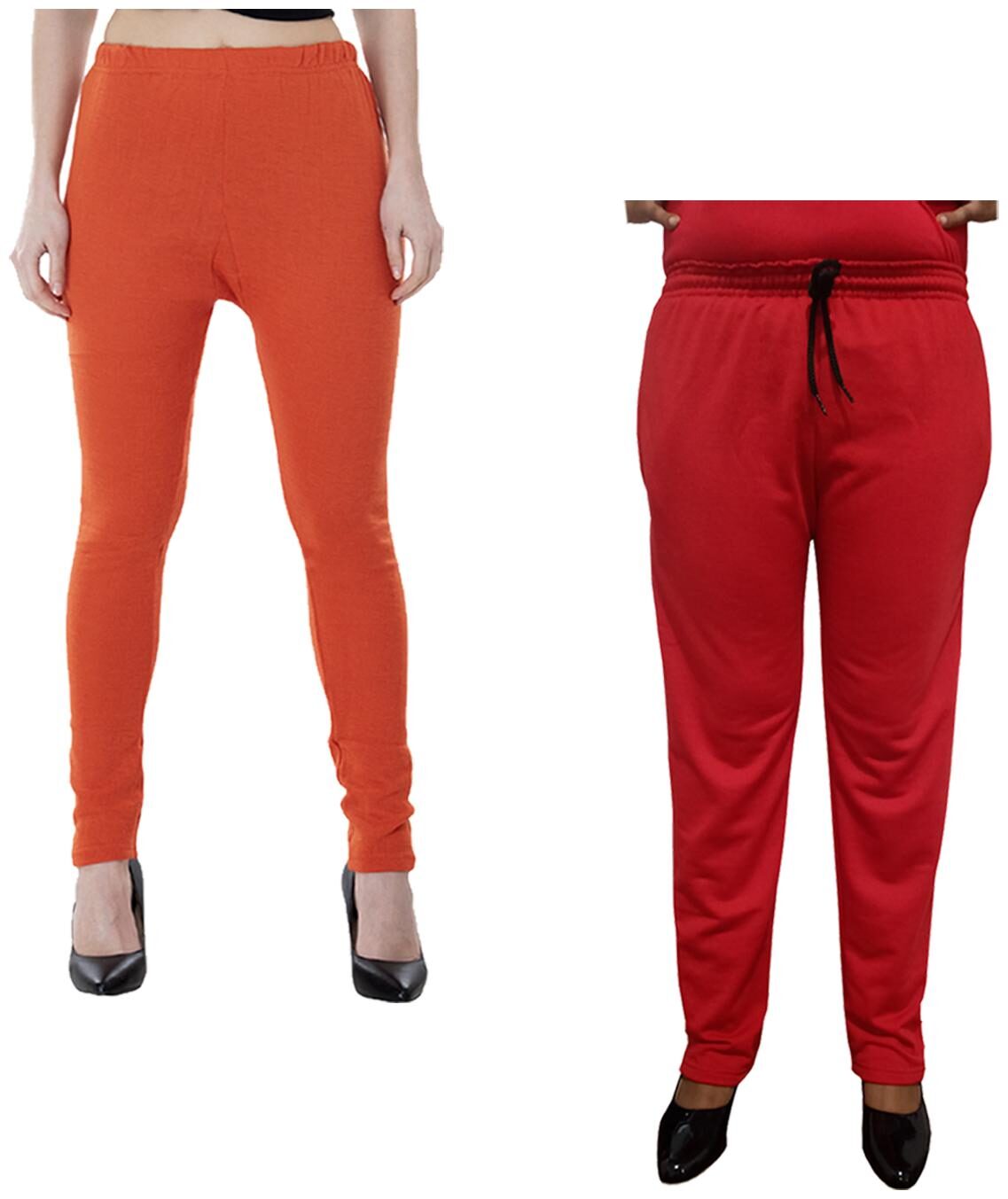 

Indiweaves Women Regular fit Fleece Solid Track pants - Multi