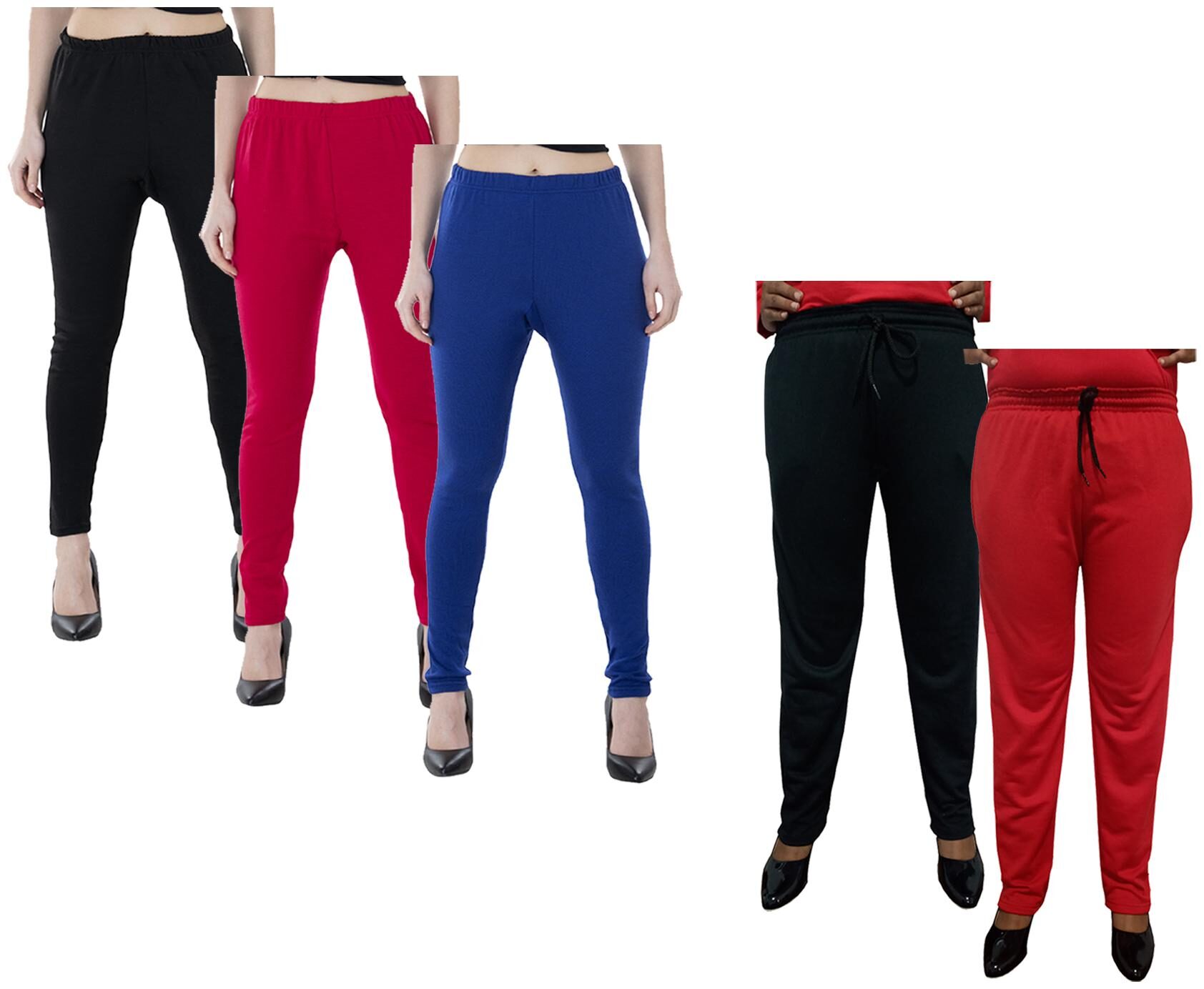 

Indiweaves Women Regular fit Fleece Solid Track pants - Multi