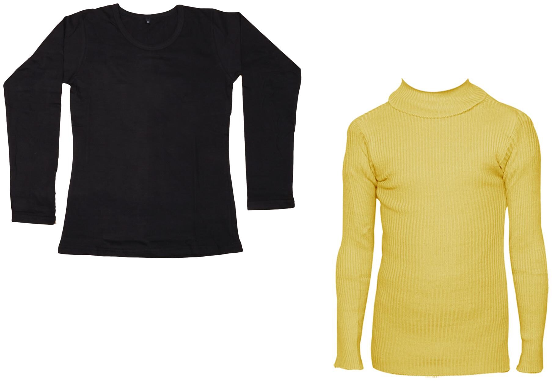 

Indiweaves Women Black Regular fit Round neck Cotton T shirt