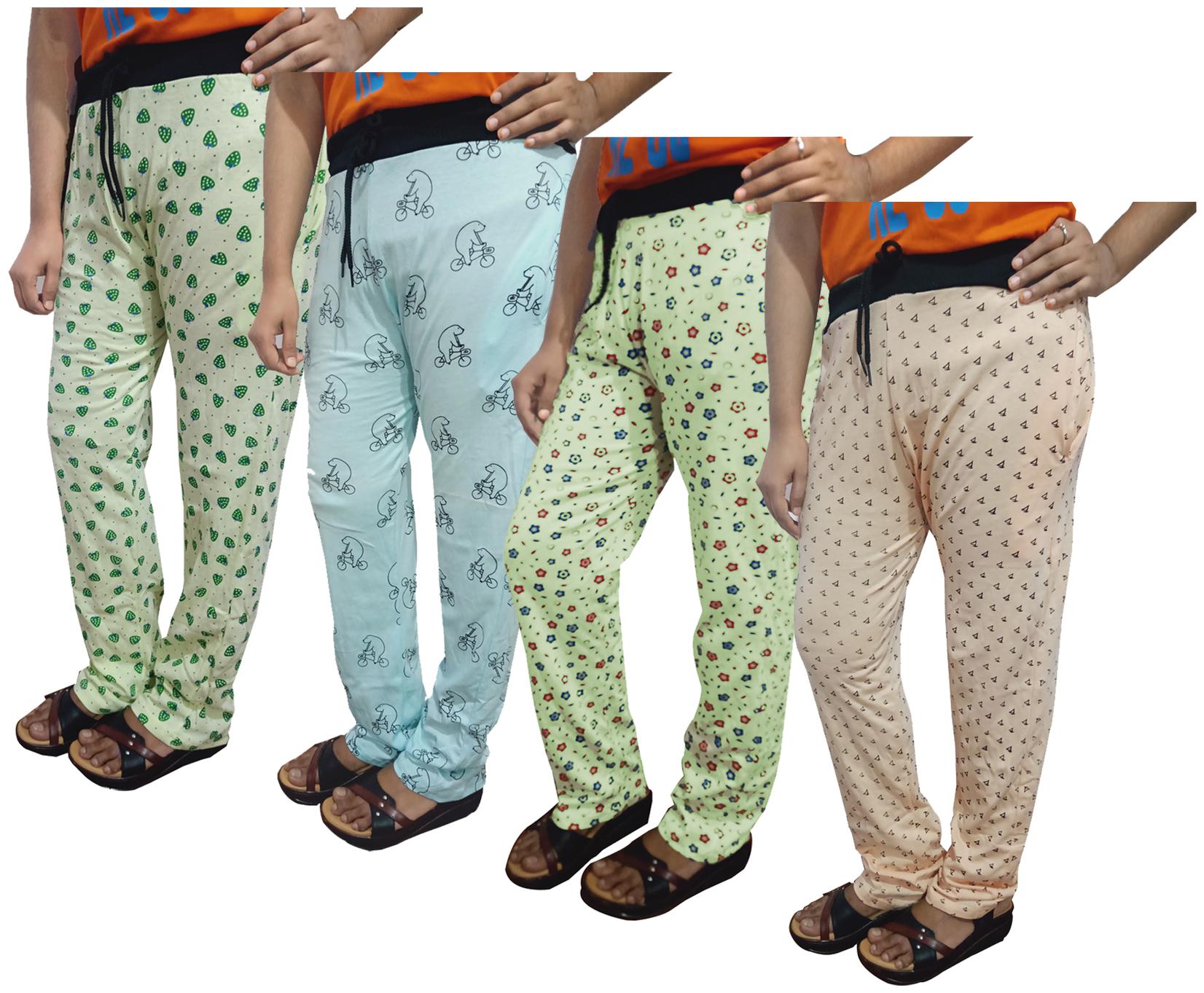 

Indiweaves Women Regular fit Cotton Printed Track pants - Multi