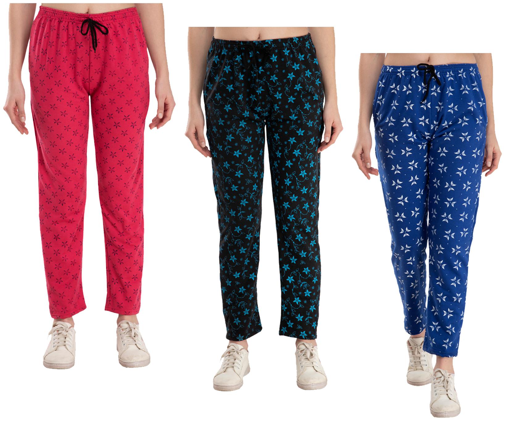 

Indiweaves Women Regular fit Fleece Printed Track pants - Multi