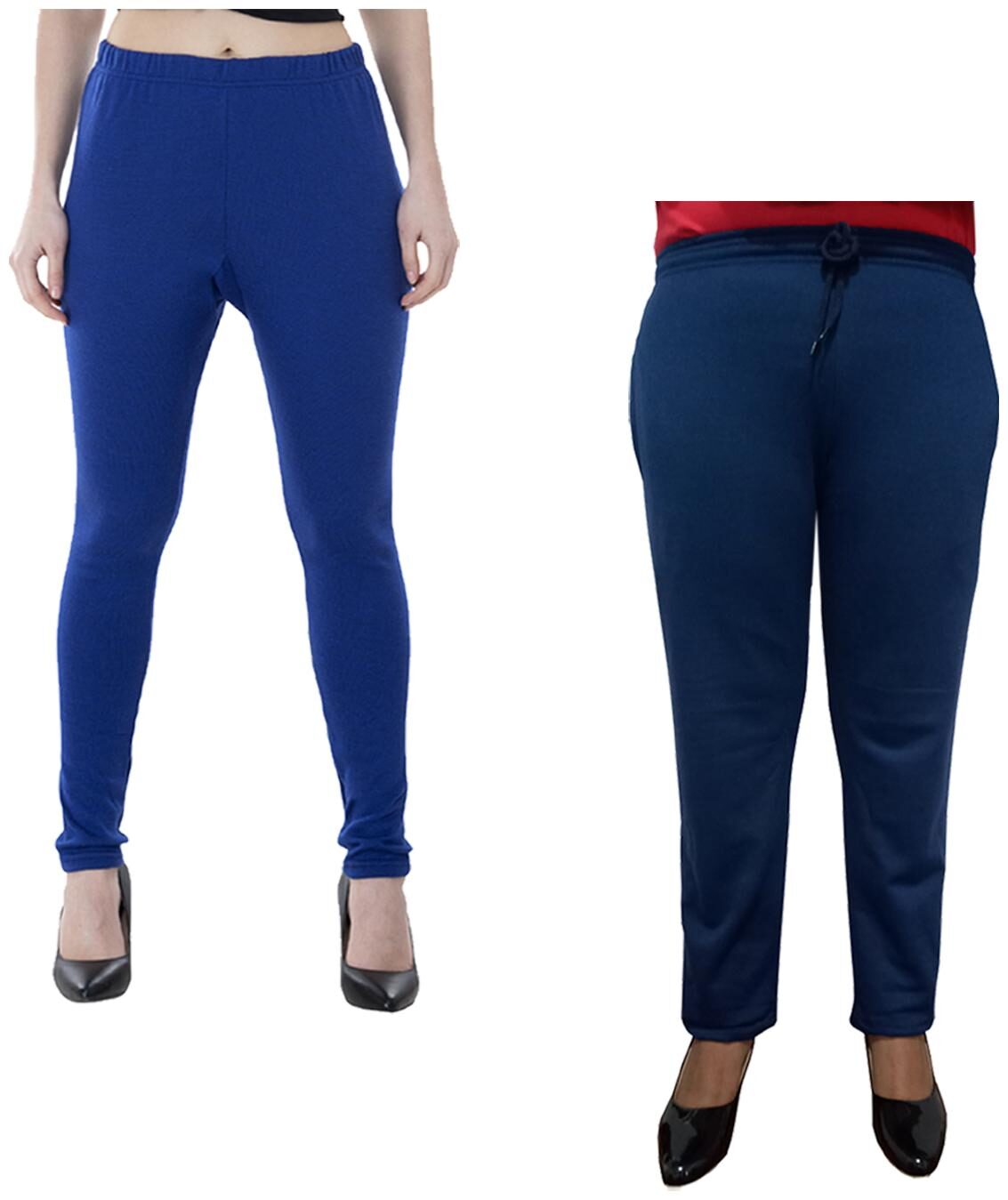 

Indiweaves Women Regular fit Fleece Solid Track pants - Multi