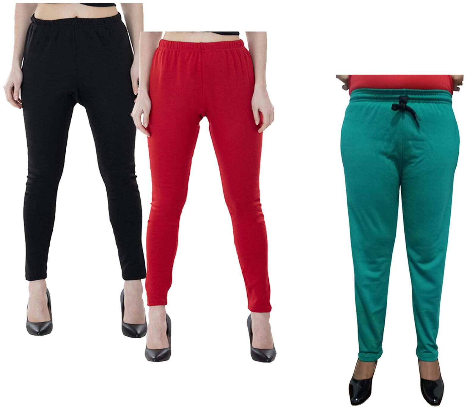 

Indiweaves Women Regular fit Fleece Solid Track pants - Multi