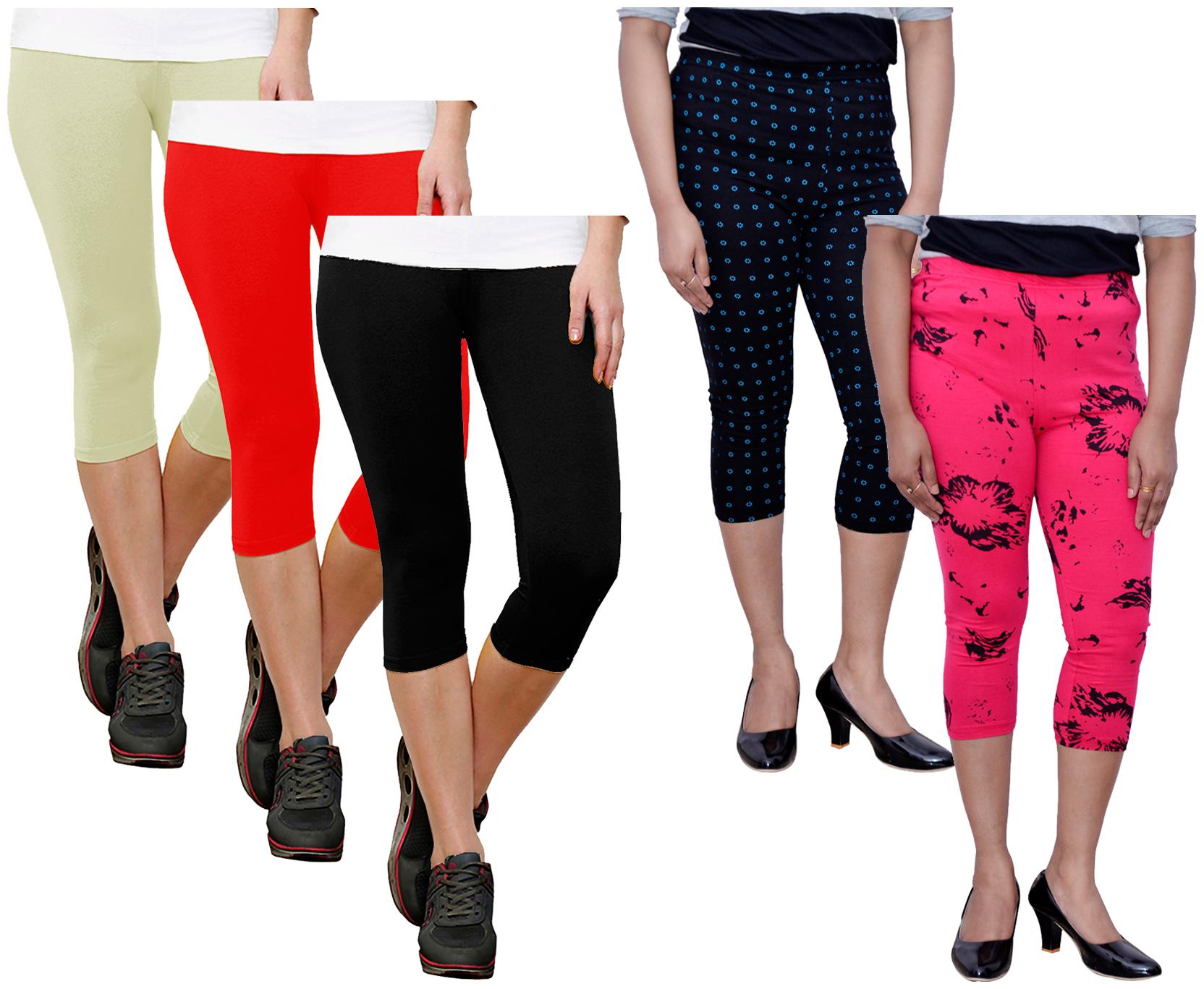 

Indiweaves Women Printed Regular capri - Multi