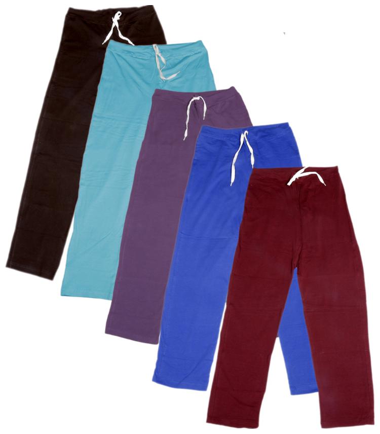 

IndiWeaves Women s Stretchable Premium Cotton Lower Track Pant (Pack of 5)