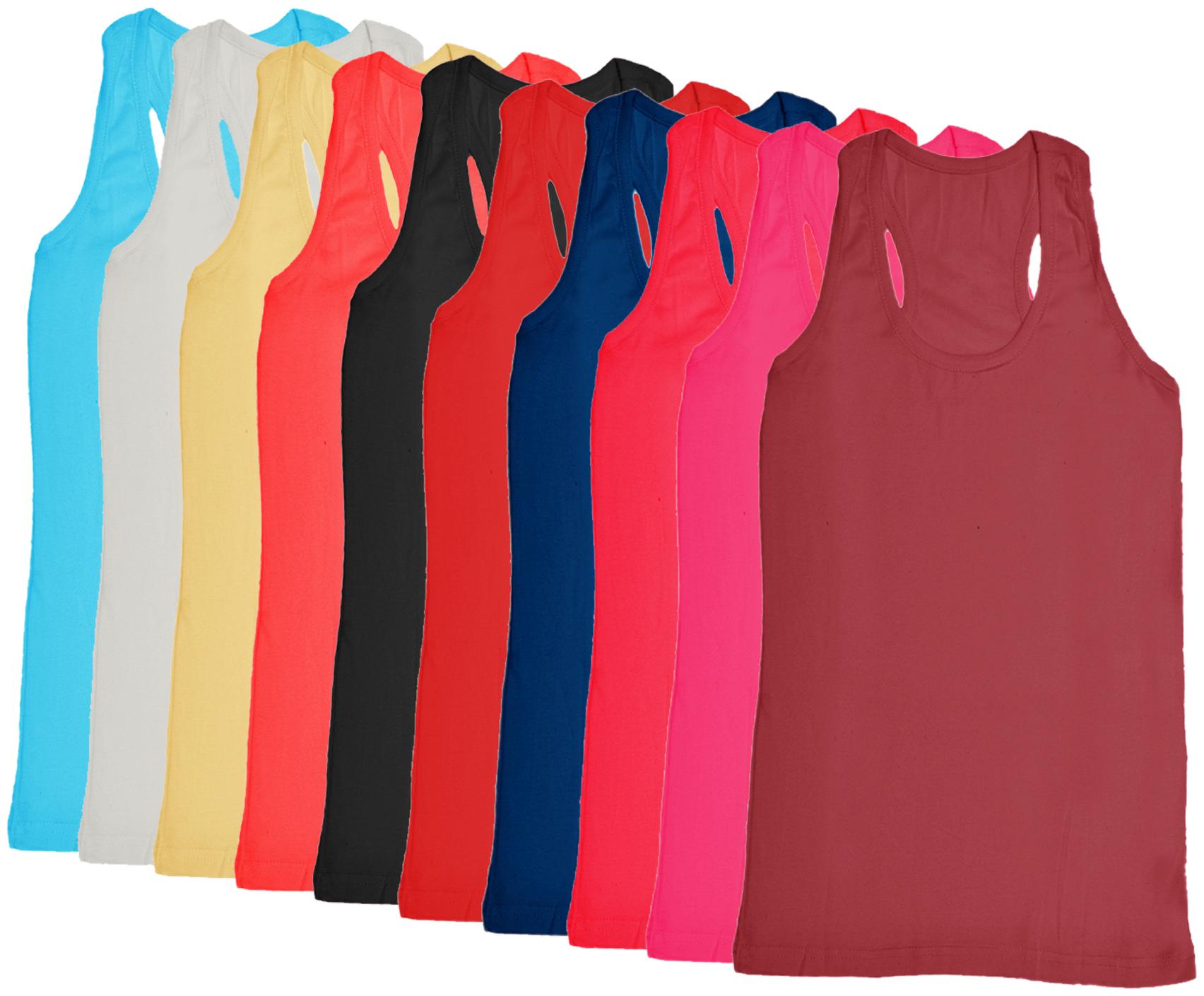 

Indiweaves Women Multi Regular fit Round neck Cotton Tank top