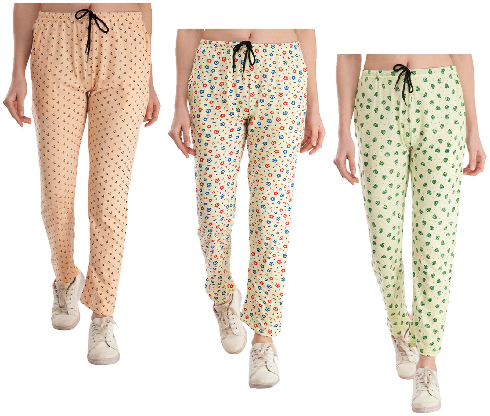

Indiweaves Women Regular fit Cotton Printed Track pants - Multi