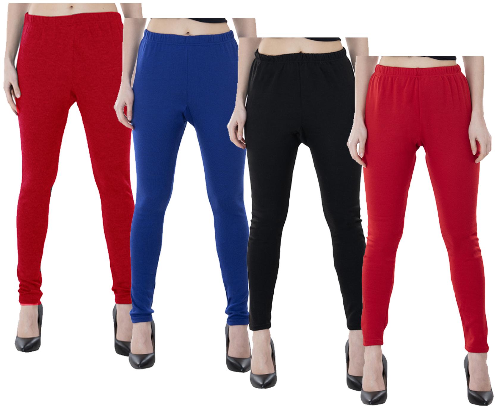 

IndiWeaves Women Warm Wollen Lycra Legging (Pack of 4)