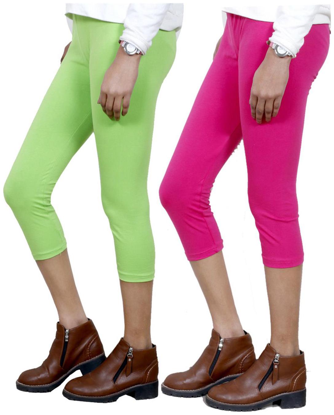 

IndiWeaves Women Cotton Capri Combo-2