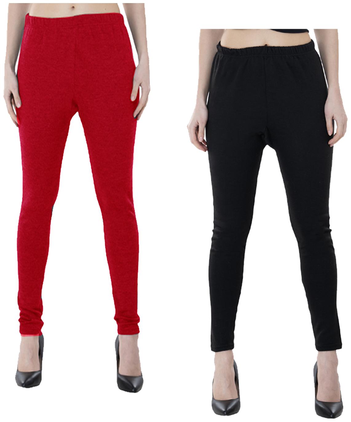 

IndiWeaves Women Warm Wollen Lycra Legging (Pack of 2)