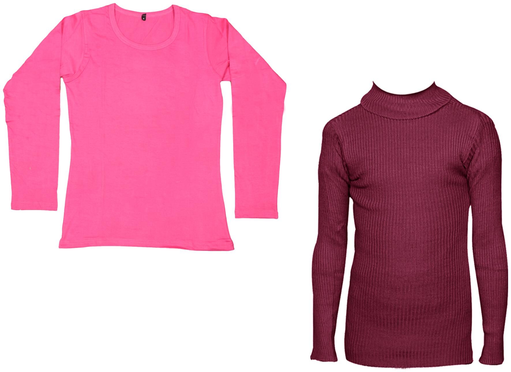 

Indiweaves Women Pink Regular fit Round neck Cotton T shirt