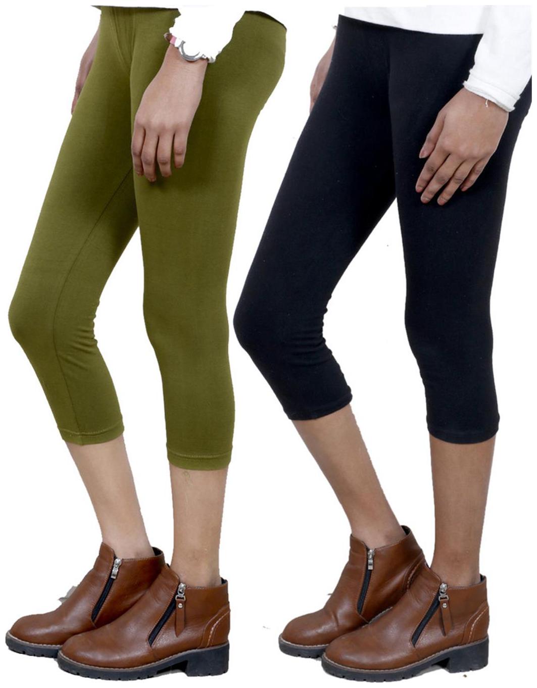 

IndiWeaves Women Cotton Capri Combo-2