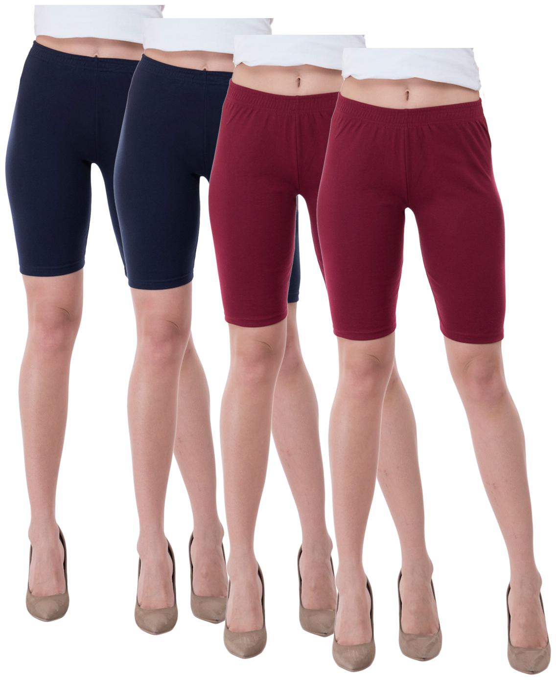 

Indiweaves Women Solid Regular shorts - Multi