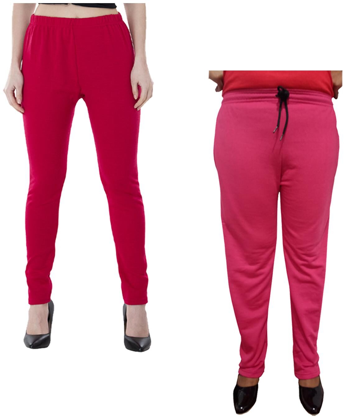 

Indiweaves Women Regular fit Fleece Solid Track pants - Multi