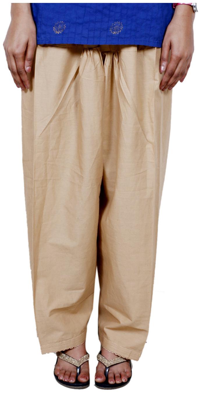

IndiWeaves Women s Cotton Plain Salwar