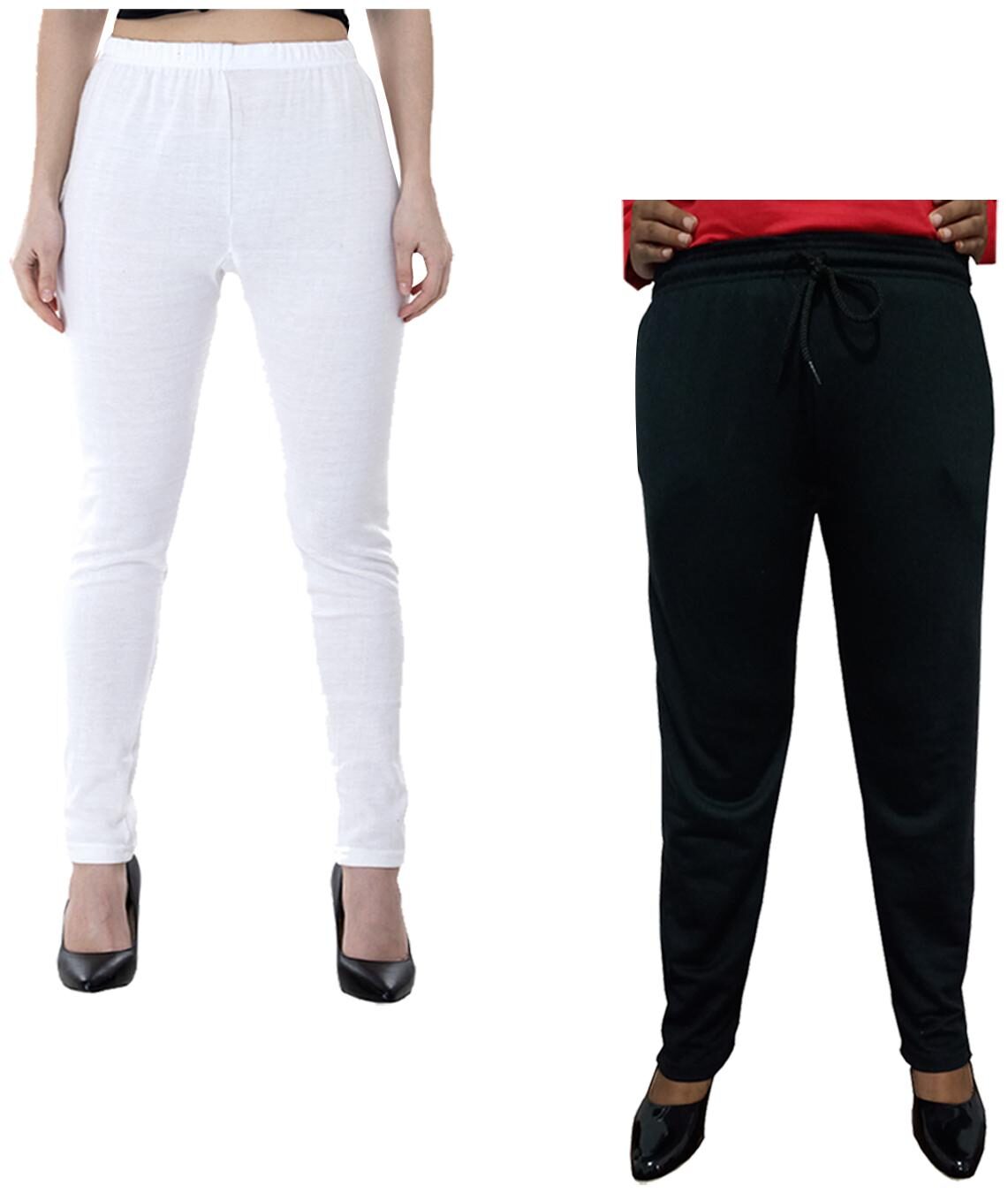 

Indiweaves Women Regular fit Fleece Solid Track pants - Multi