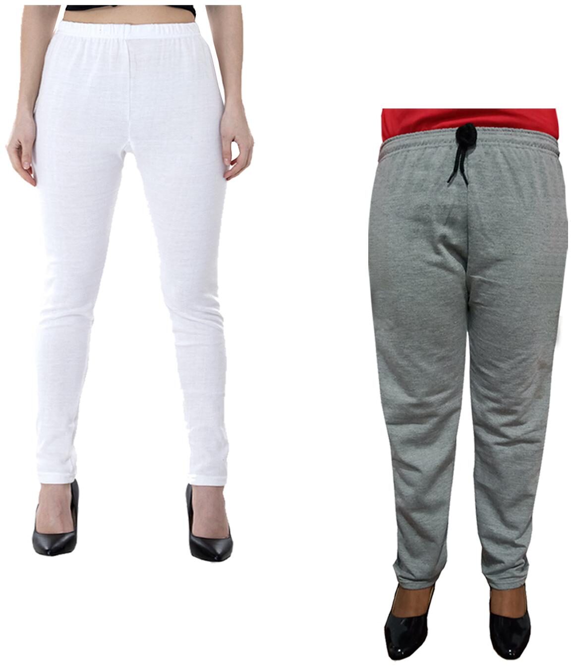 

Indiweaves Women Regular fit Fleece Solid Track pants - Multi